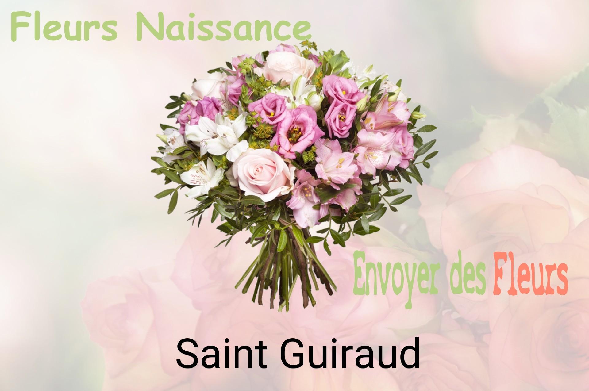 Bouquet de fleurs de naissance livré à Saint-Guiraud